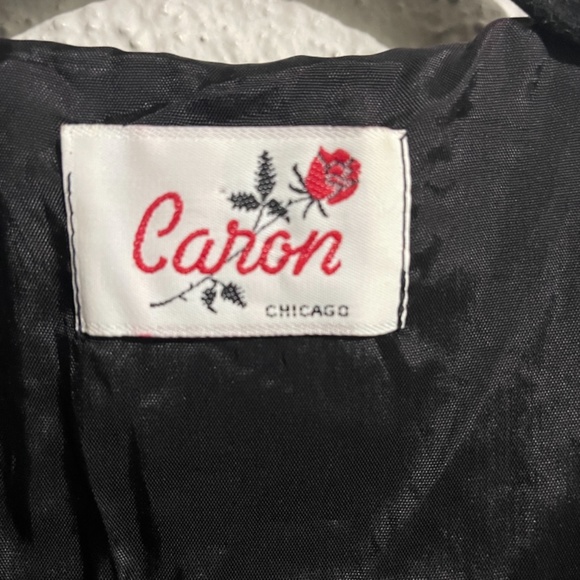 Black sequin caron  jacket - Picture 2 of 3